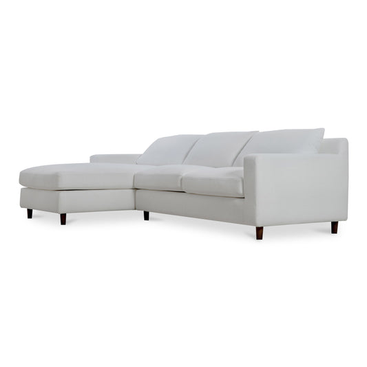 Hutton - Left Sectional - White