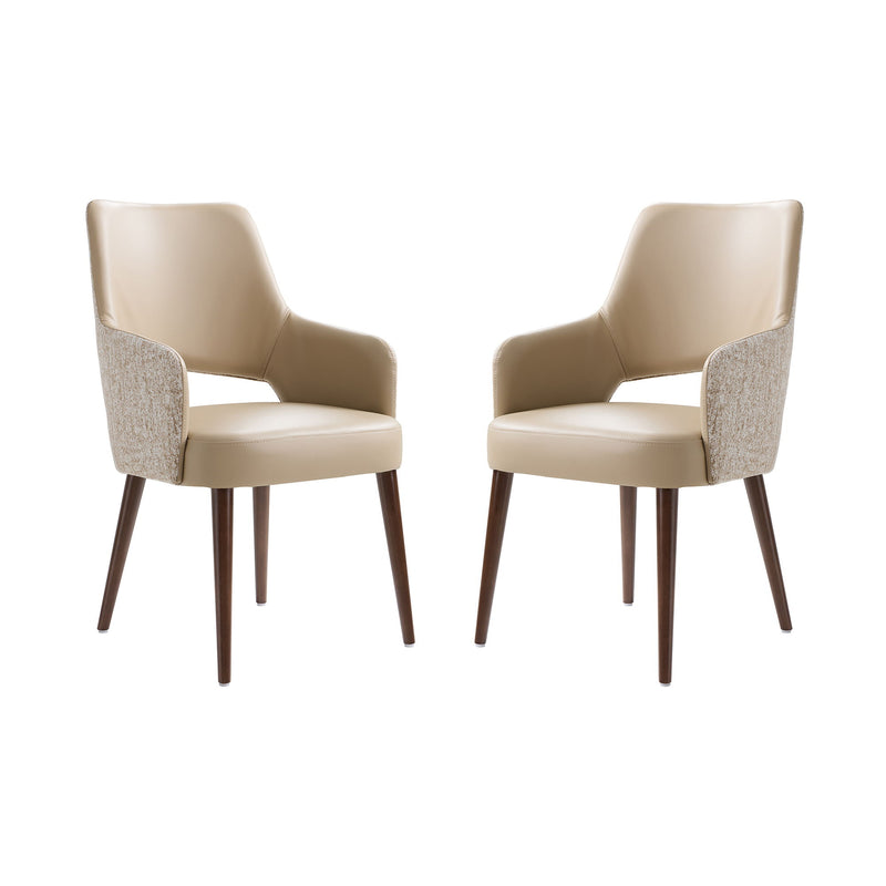 Manhattan Liora - Wood Upholstered Armchair