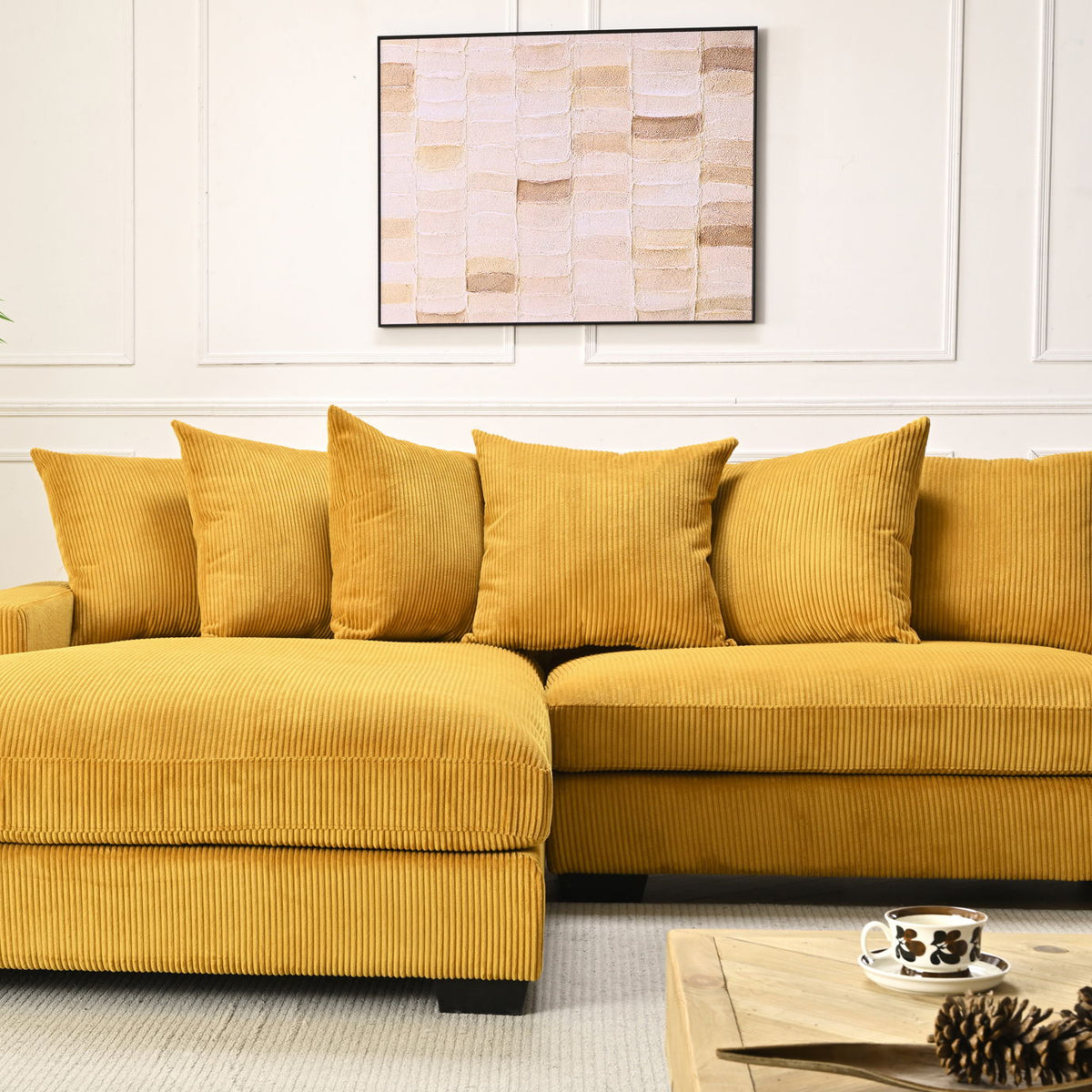 Luxe - Oversized 2 Piece Sectional Couches For Living Room, L Shaped Sofa With Chaise