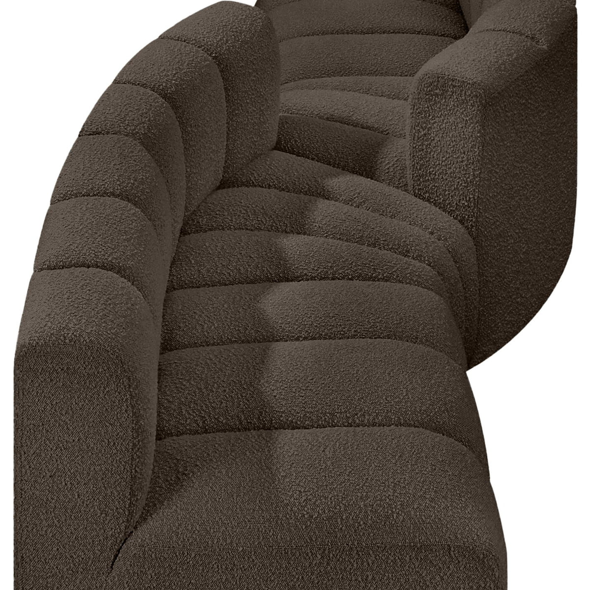 Arc - Boucle Fabric 4 Piece Sofa