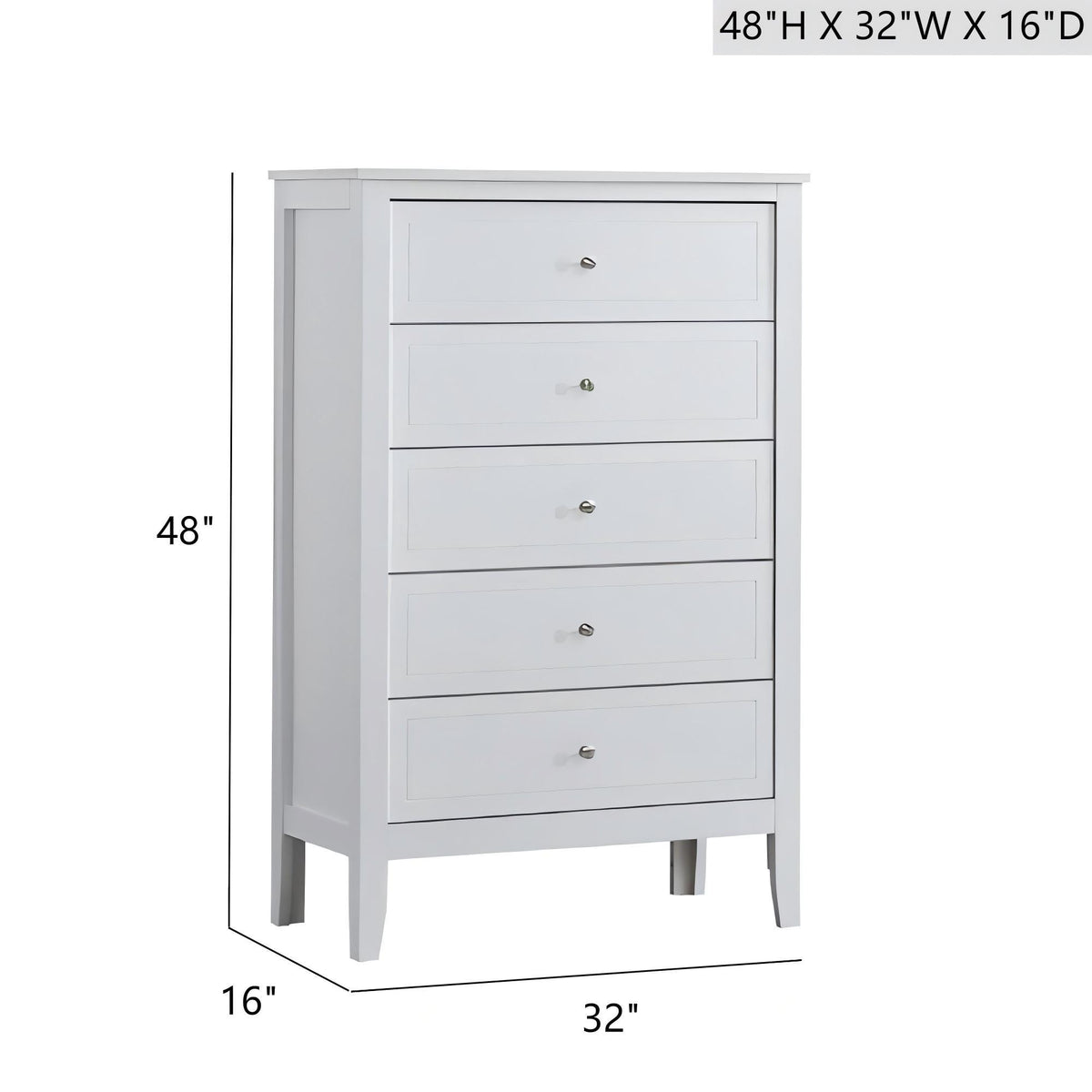 Daniel - Chest, 5 Drawer Storage Unit