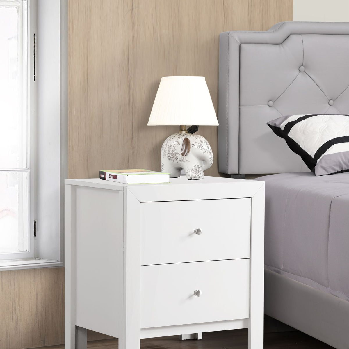 Charming Nightstand With Drawers