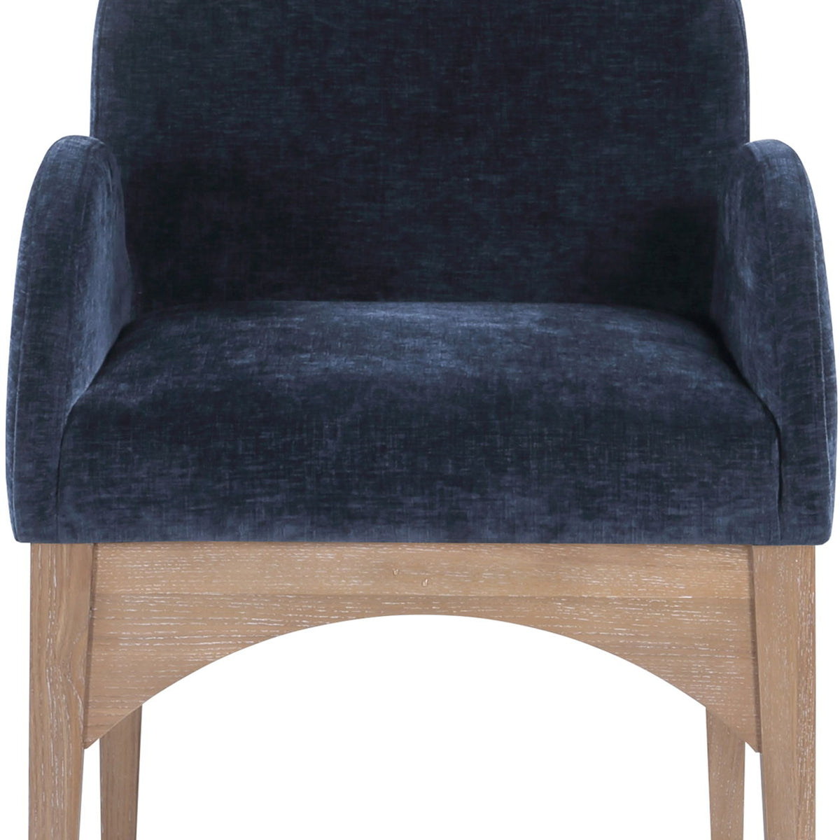 Waldorf - Chenille Dining Arm Chair With Natural Legs
