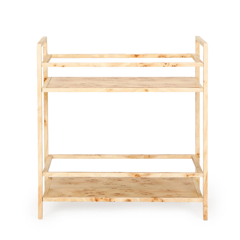 Destin - Burl Designer Bar Cart - Natural