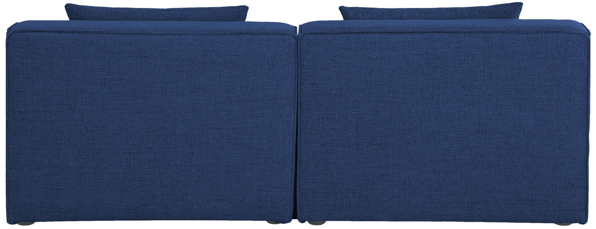 Cube - Linen Modular 2 Seat Armless Sofa