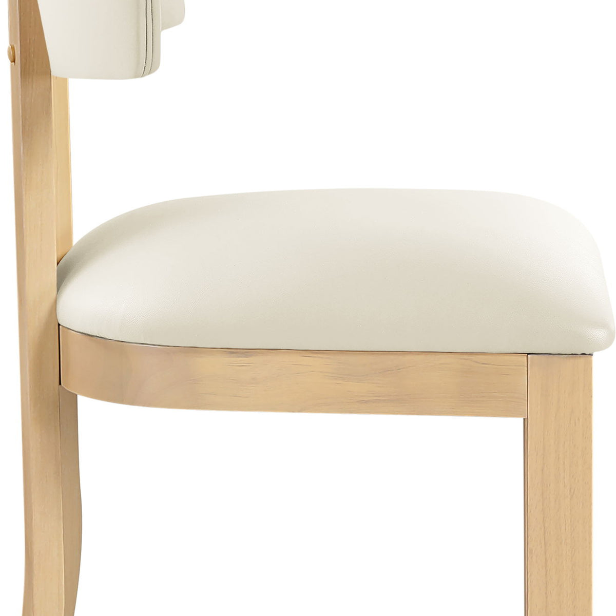 Lavrin - Vegan Leather Dining Side Chair (Set of 2) - Natural Base