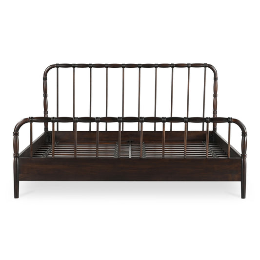 Vivian - Queen Bed - Dark Brown