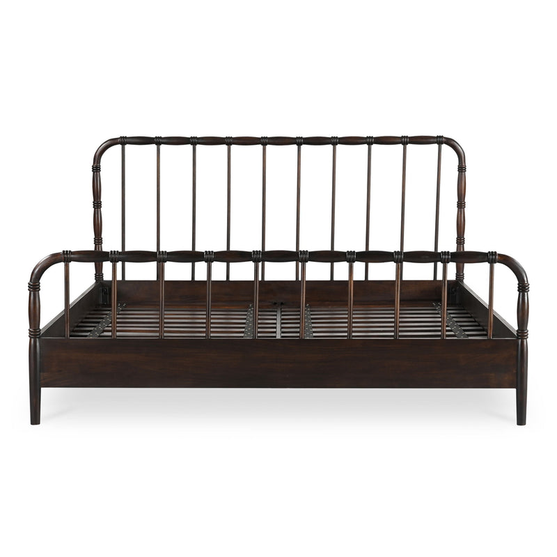 Vivian - Queen Bed - Dark Brown