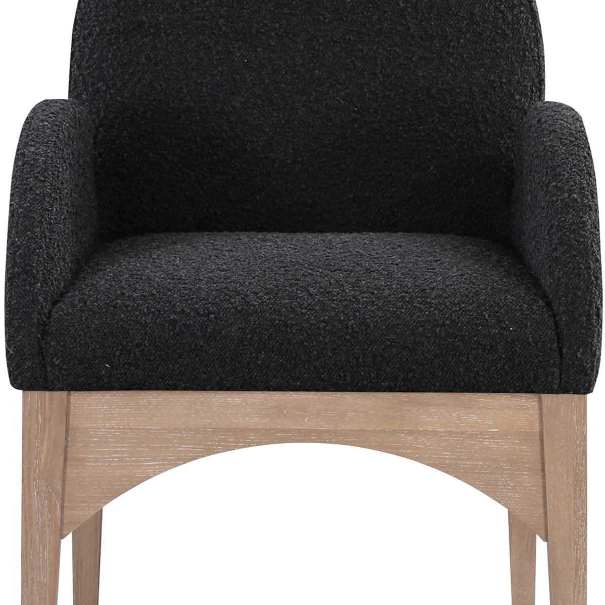 Waldorf - Boucle Dining Arm Chair With Natural Legs