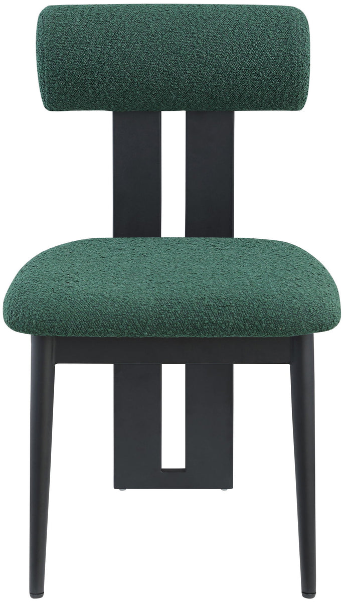 Dario - Boucle Dining Chair With Black Frame (Set of 2)