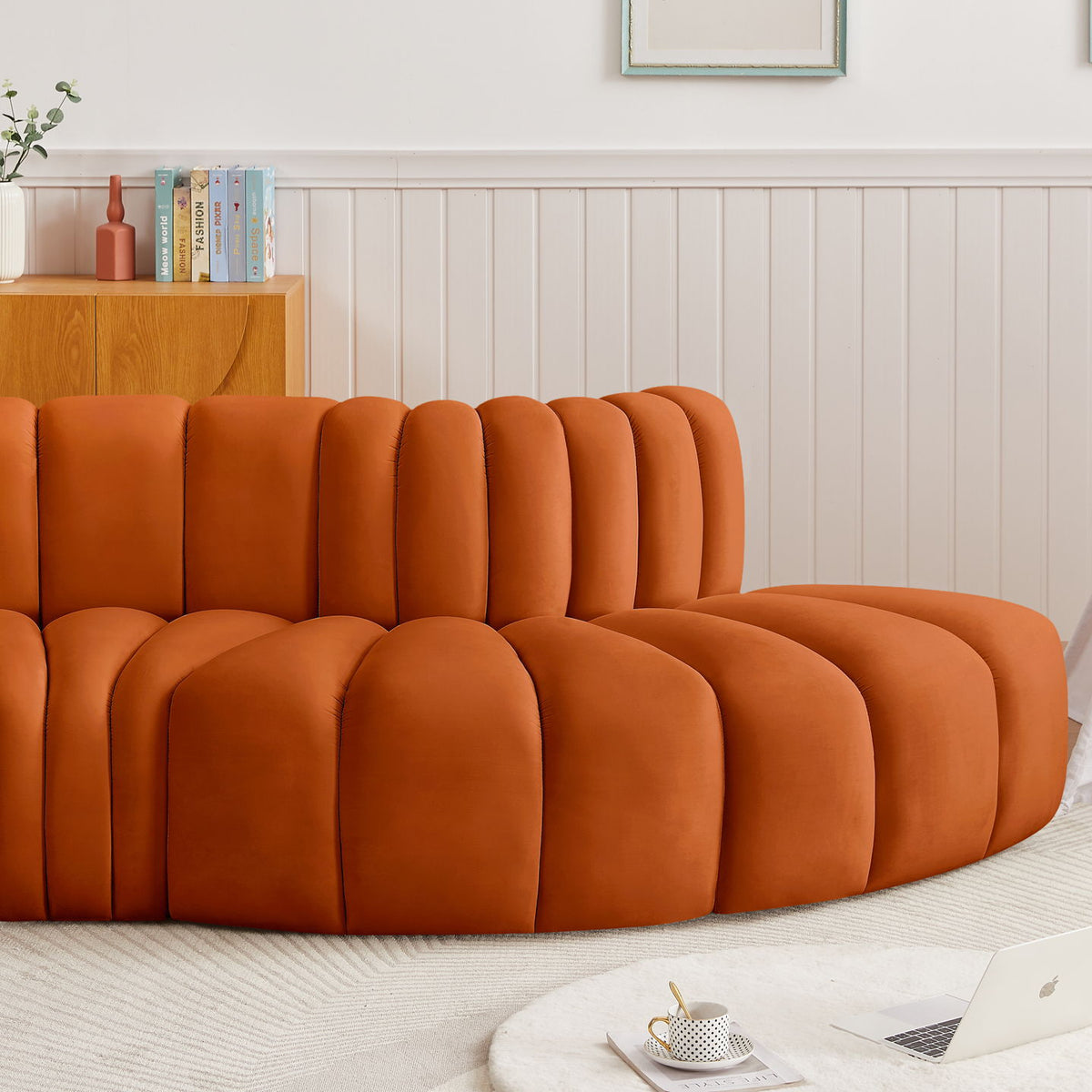 Arc - Velvet 3 Piece Modular Sofa