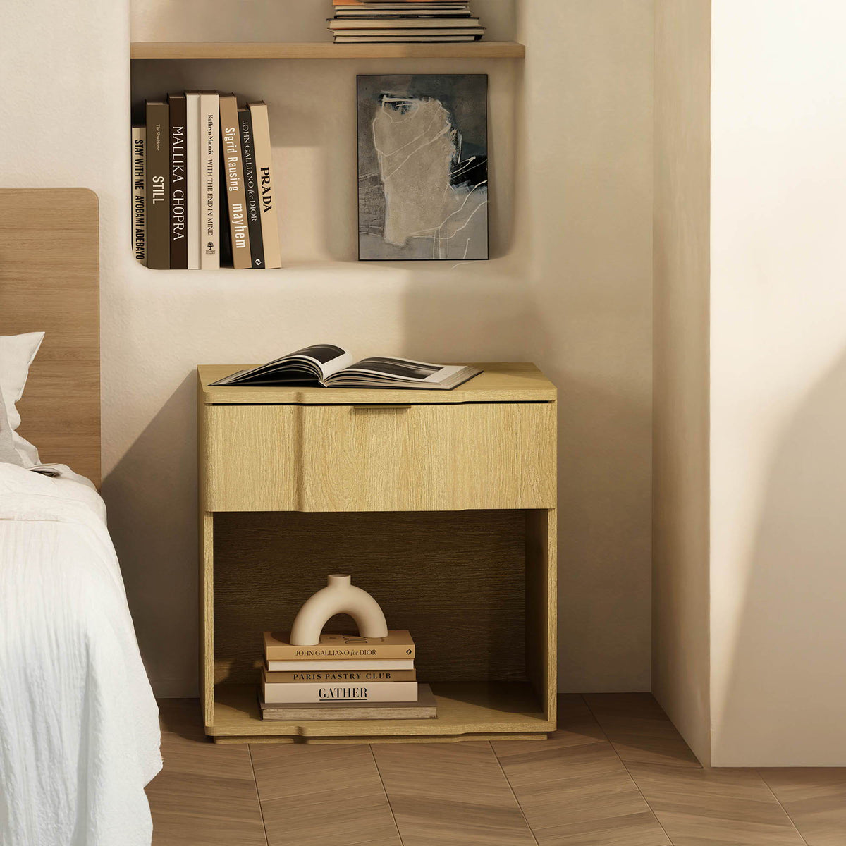 Manhattan Clive - 1-Drawer Nightstand