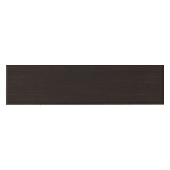 Dark brown wood veneer panel sample