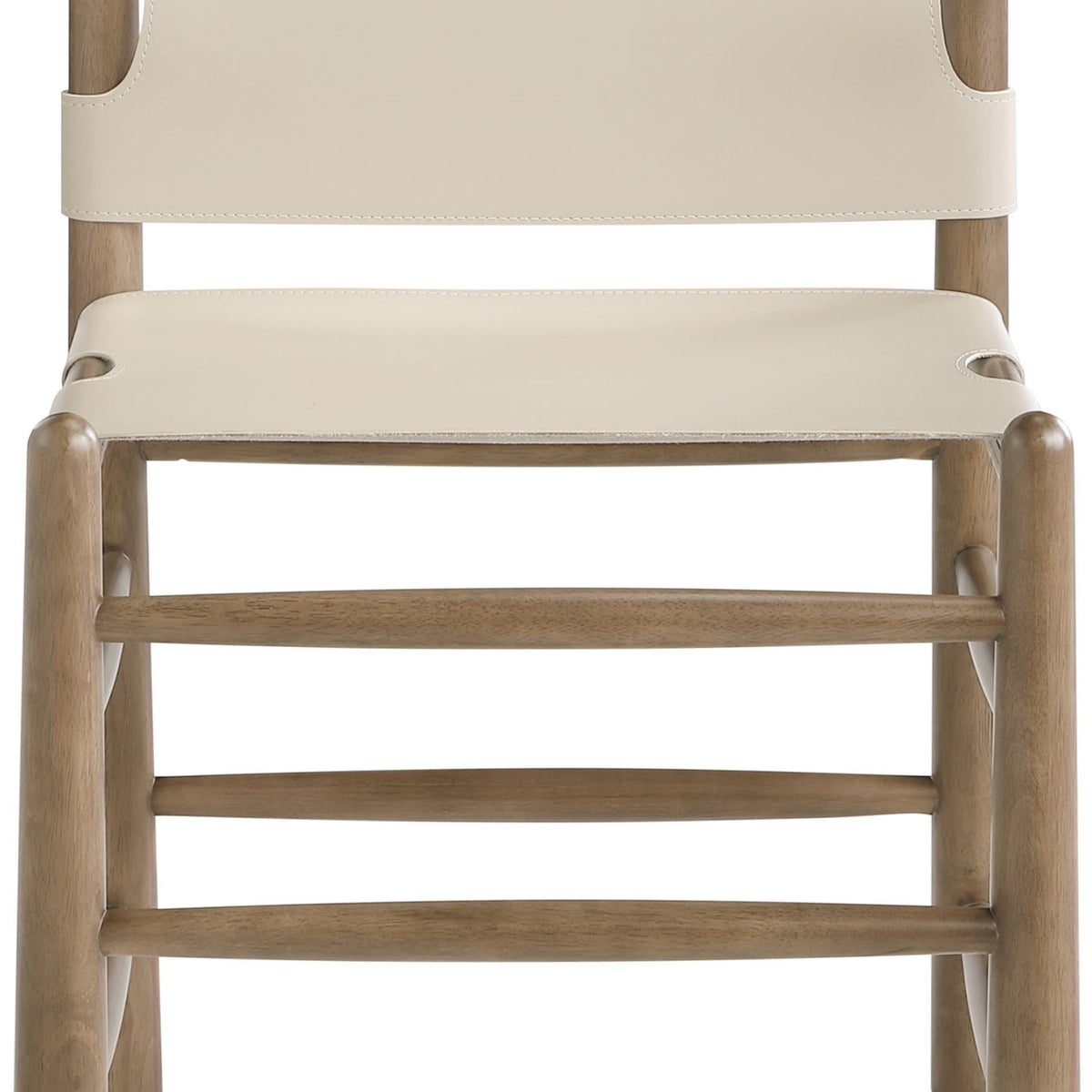 Santos - Vegan Leather Upholstered Dining Chair With Stained Brown Base (Set of 2)