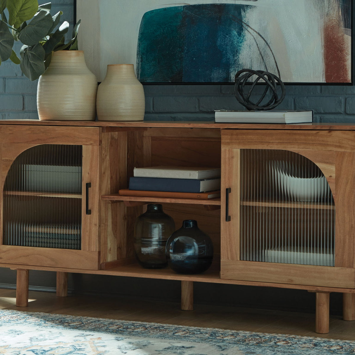 Adway - Natural Brown - Accent Cabinet