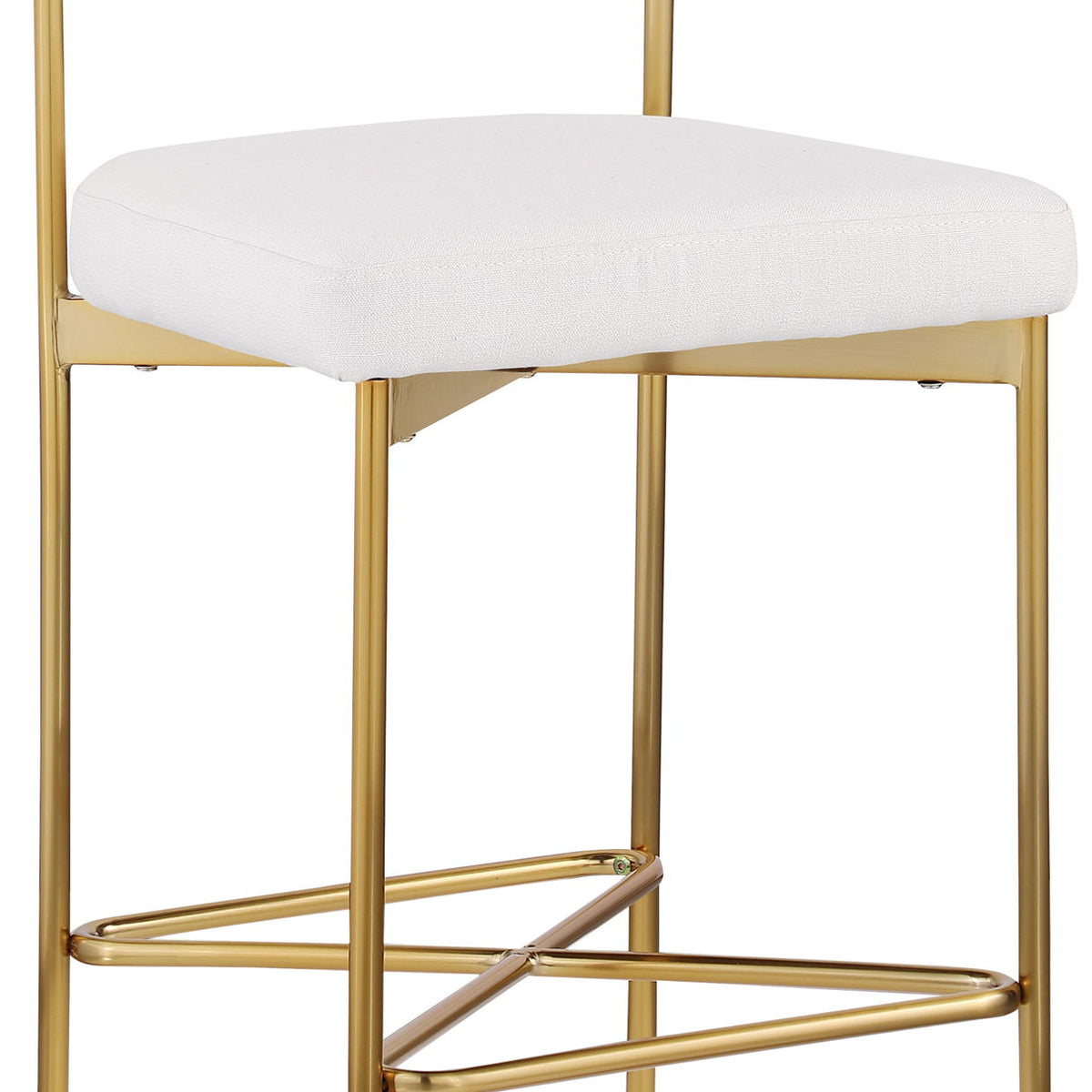 Rivage - Durable Stool With Gold Frame (Set of 2)