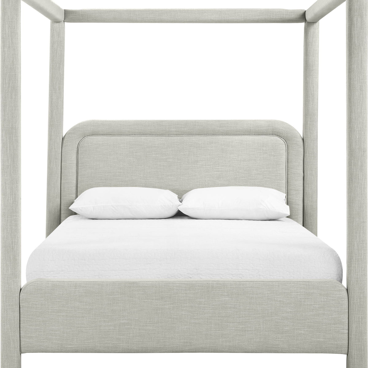 Salina - Linen Textured Fabric Upholstered Bed