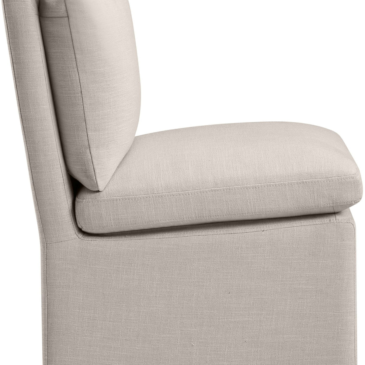 Nelori - Linen Textured Performance Fabric Upholstered Dining Chair (Set of 2)