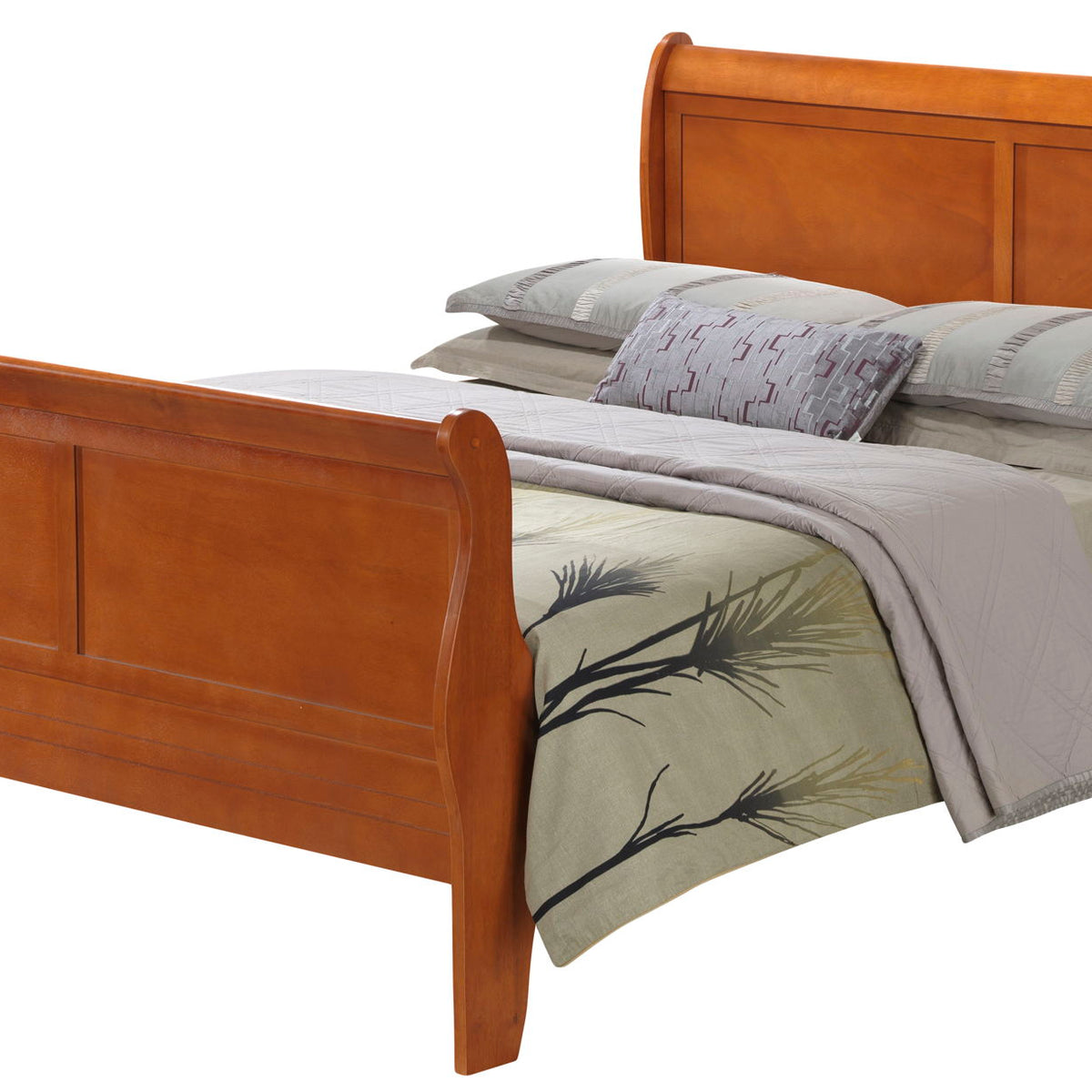Panel Sleigh Bed