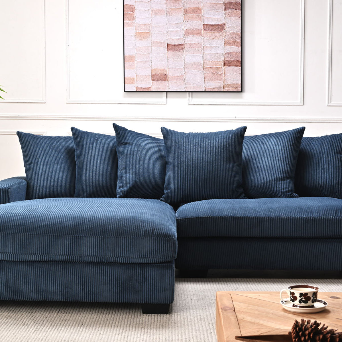 Luxe - Oversized 2 Piece Sectional Couches For Living Room, L Shaped Sofa With Chaise