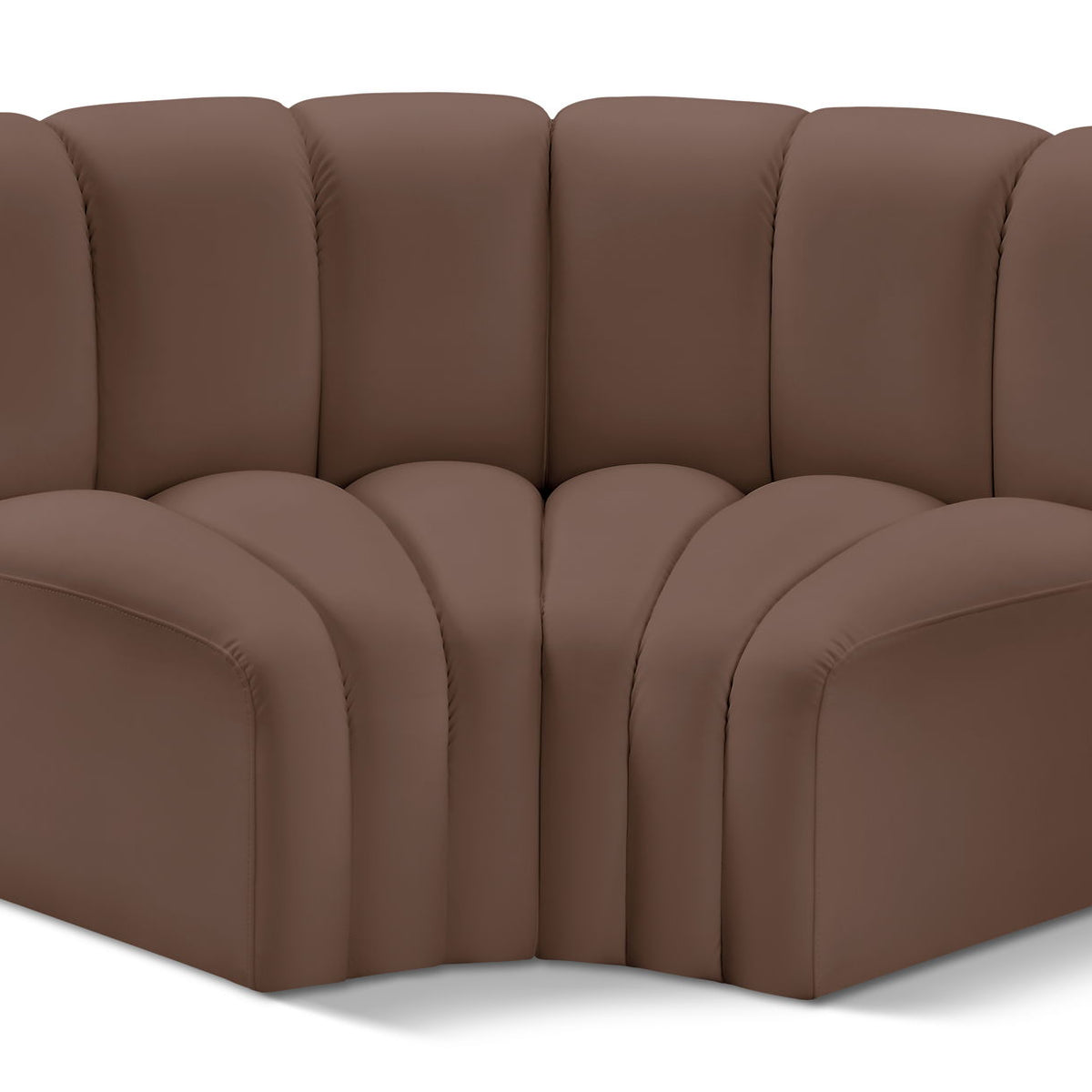 Arc - Faux Leather 2 Piece Modular Sofa