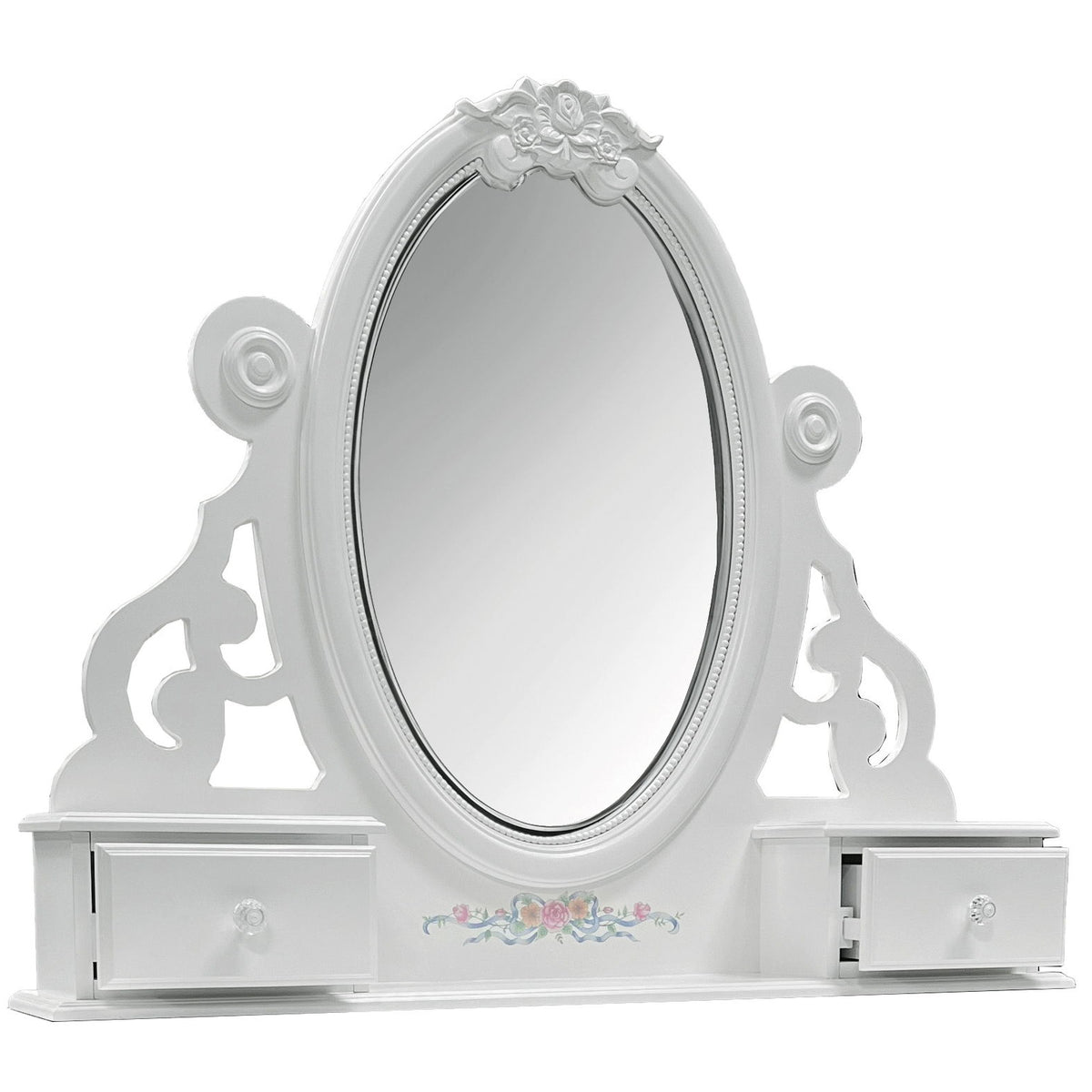 Flora - Jewelry Mirrior - White