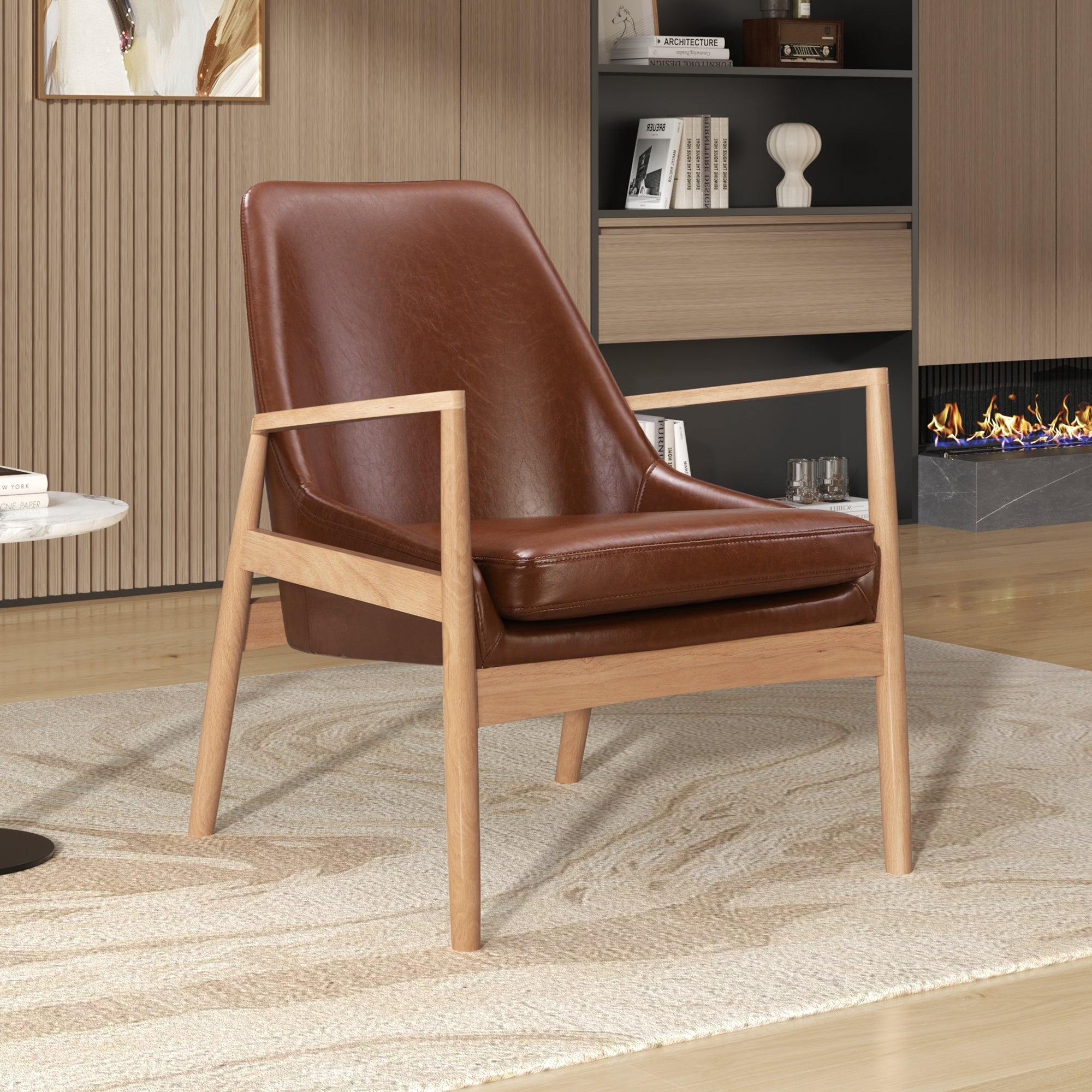 Accent Chair Brown