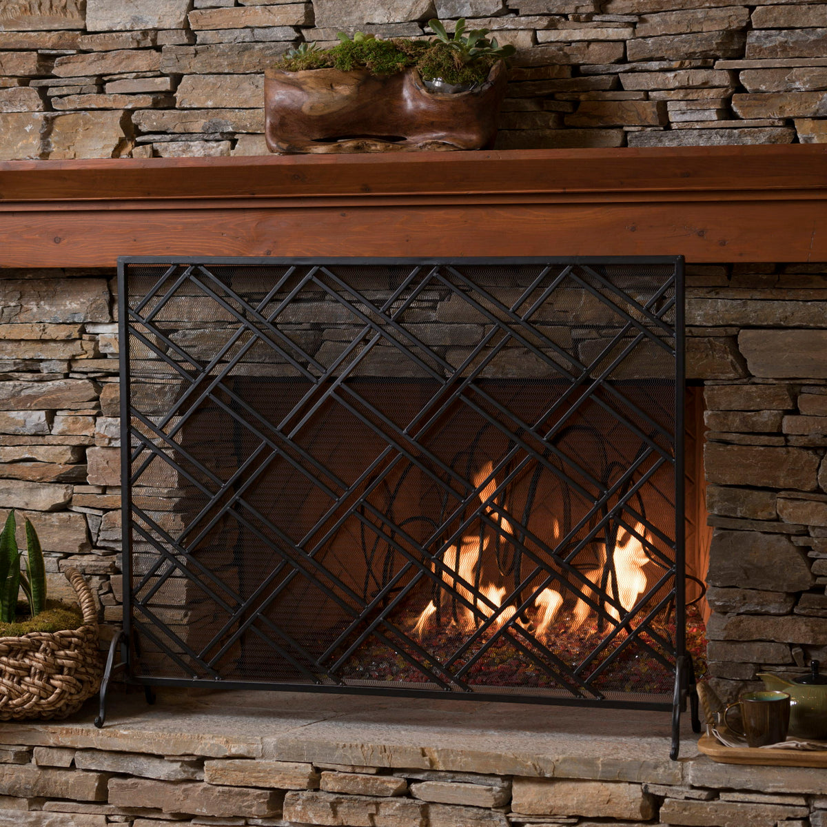 Elegant Design Fire Screen, Protective Barrier