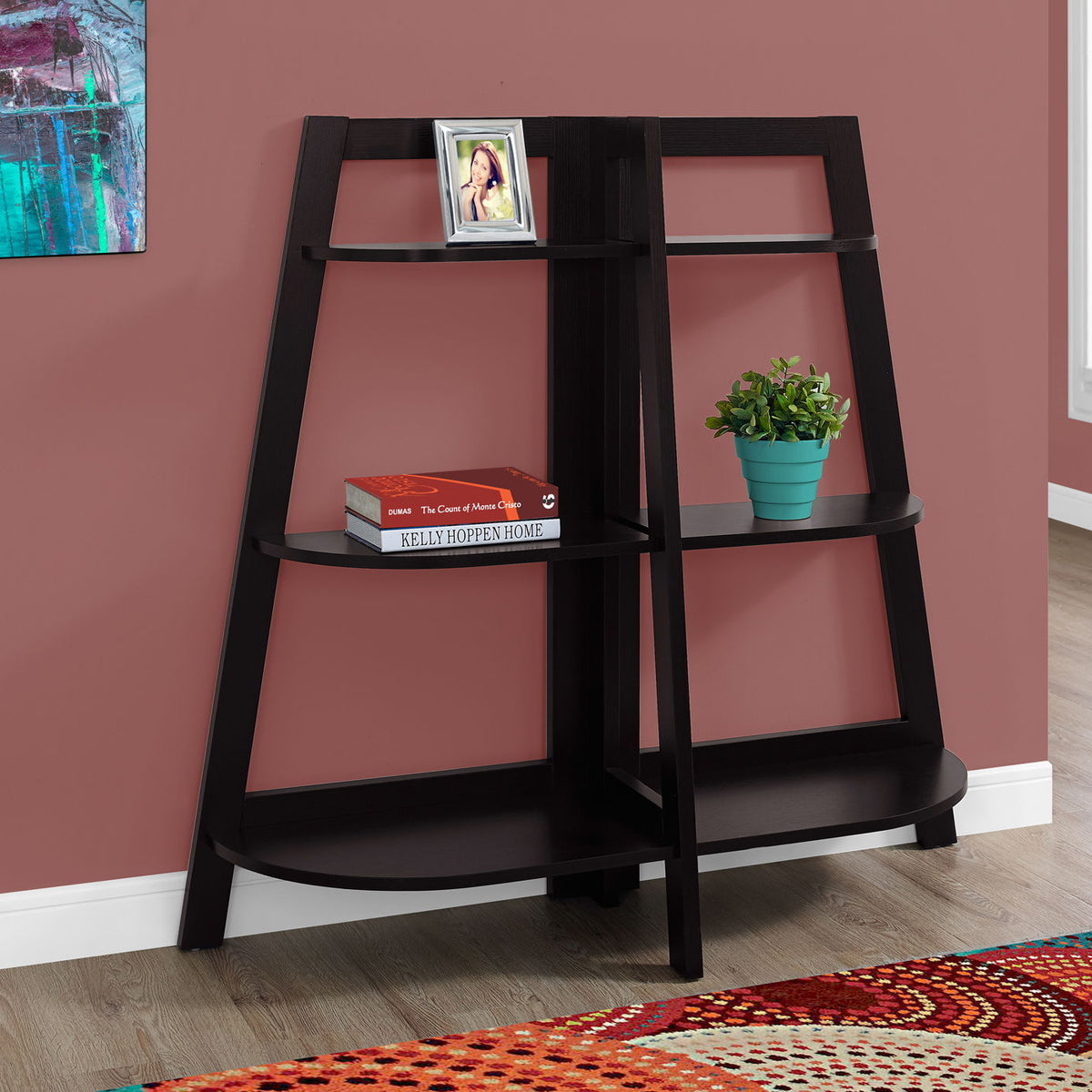 Bookshelf, Bookcase, Etagere, 3 Tier, For Office, Contemporary & Modern