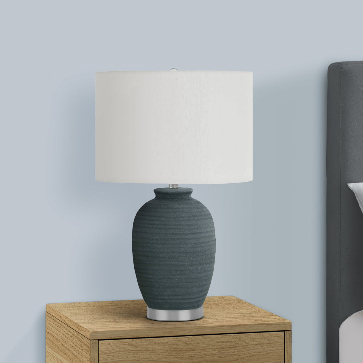 Lighting, Table Lamp, Ceramic, Contemporary - Blue