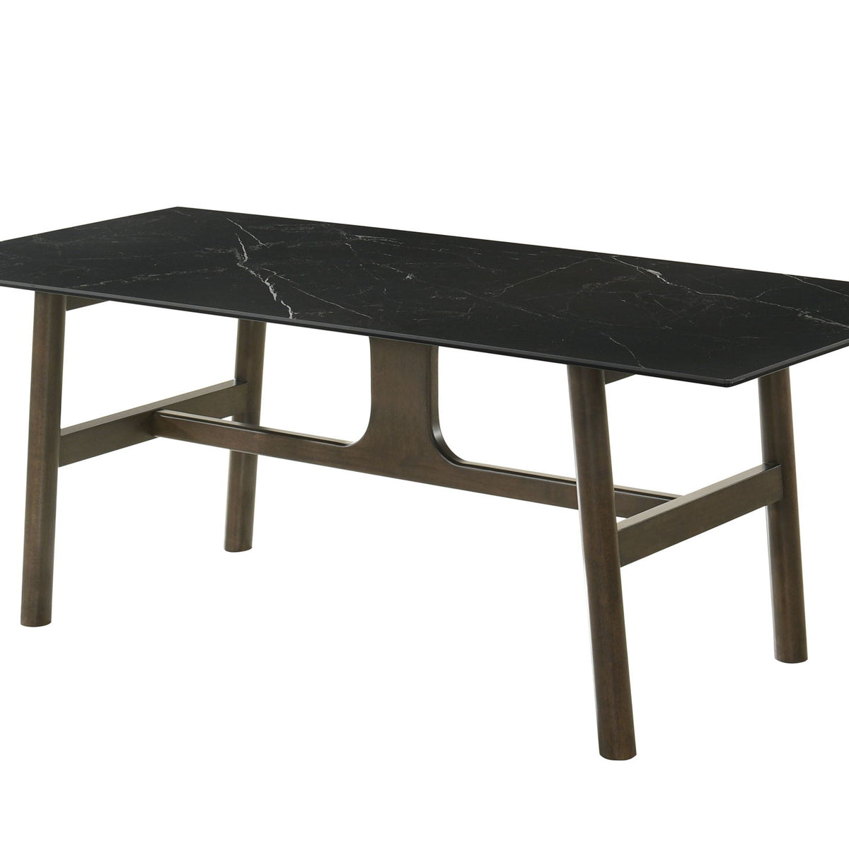 Destin - 8 Pieces Dining Room Set - Ceramic Walnut / Light Gray