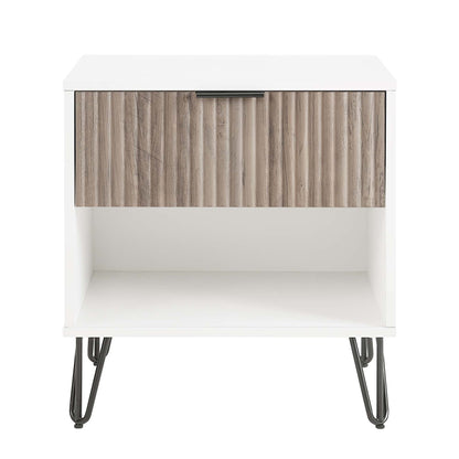 Manhattan Dumbo - Nightstand With White Frame