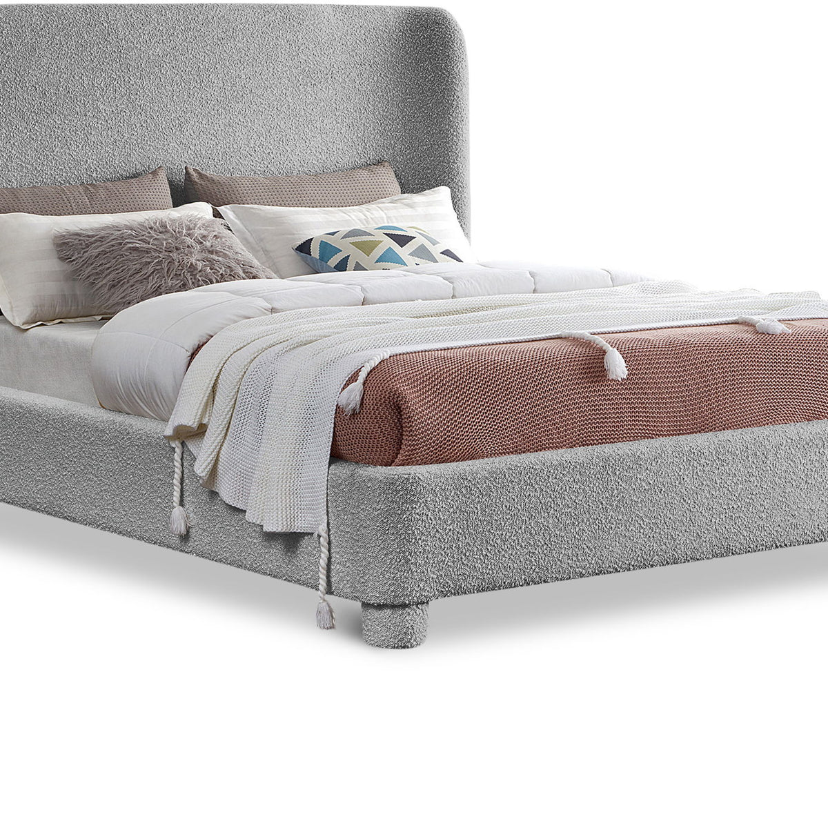 Penny - Boucle Fabric Bed