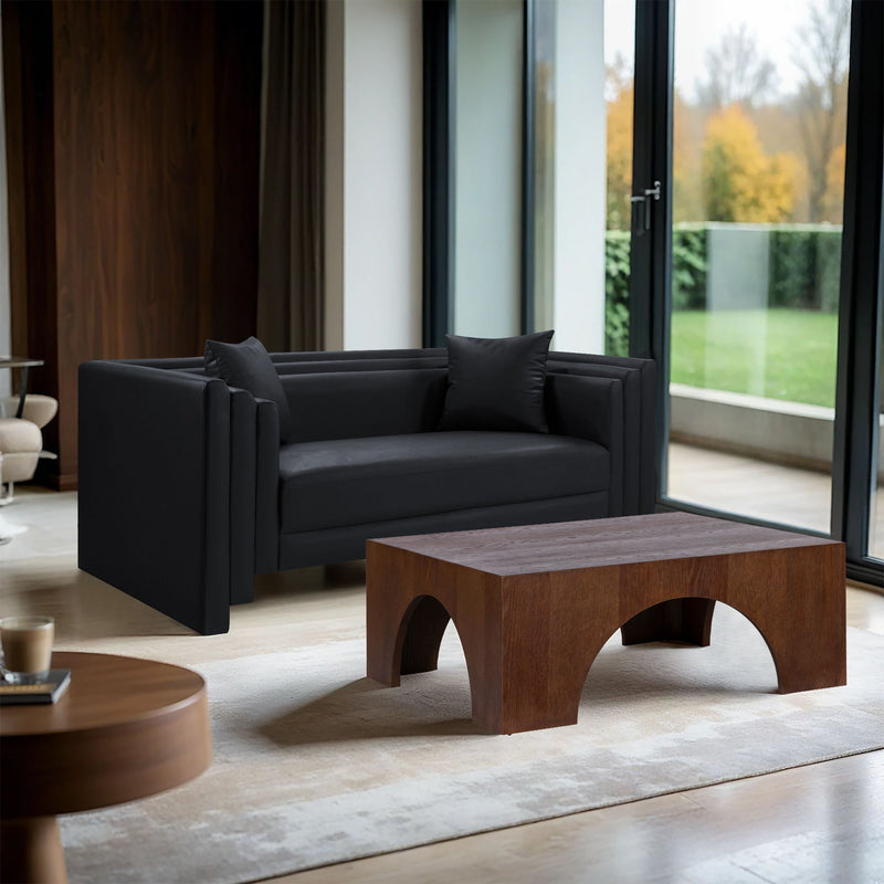 Everett - Vegan Leather Upholstered Loveseat