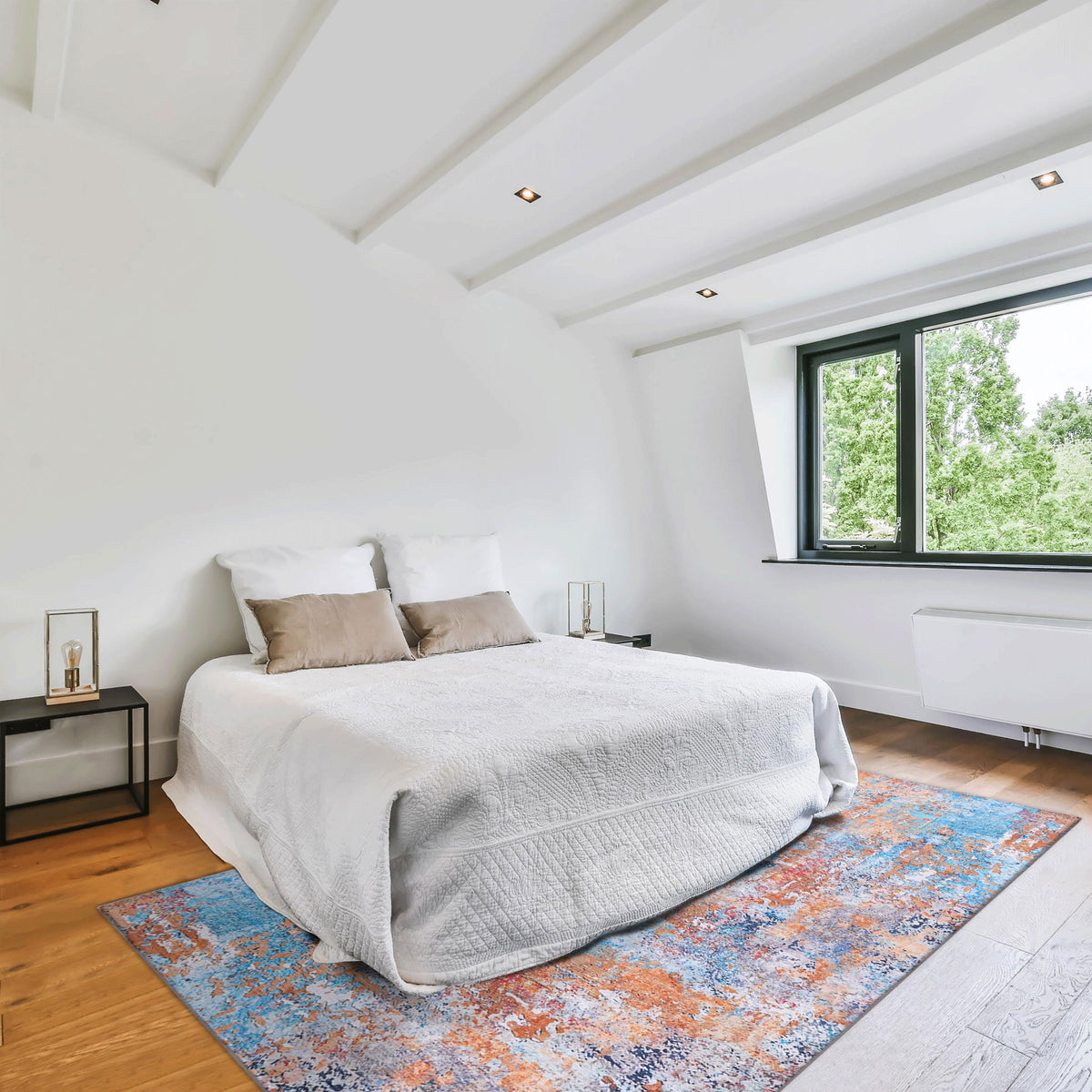 Maval - 6' X 9' Washable Area Rug - Multi