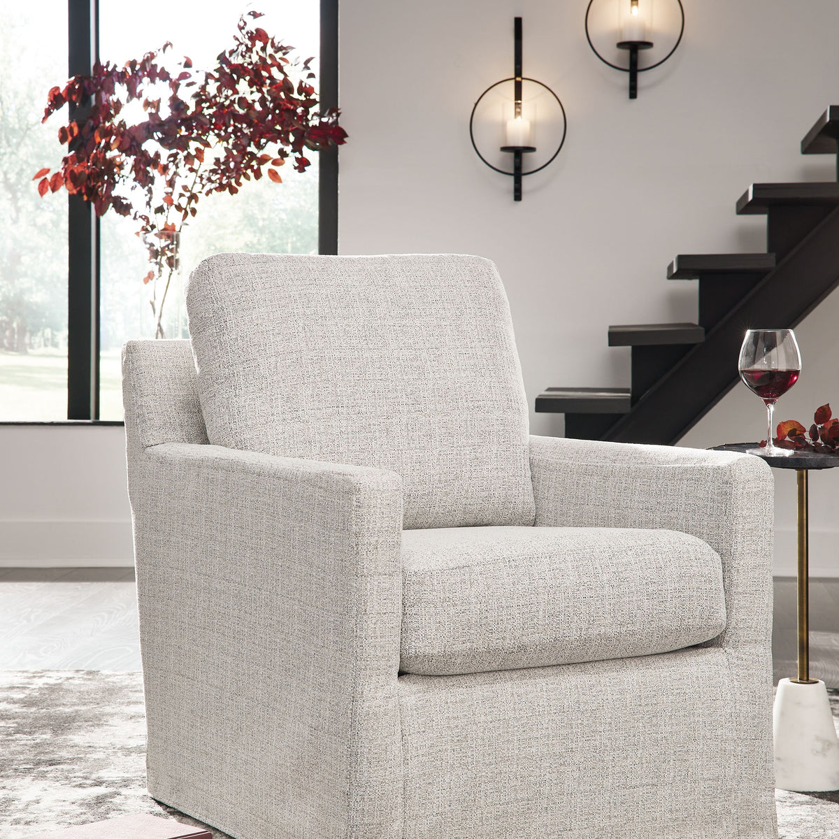 Nenana Next-gen Nuvella - Swivel Glider Accent Chair