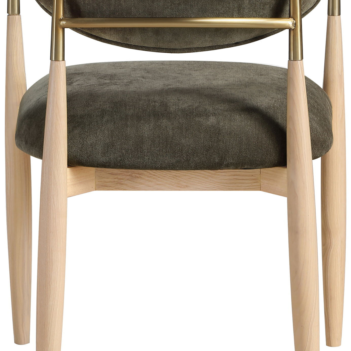 Riccio - Fabric Dining Arm Chair (Set of 2) - Natural Frame