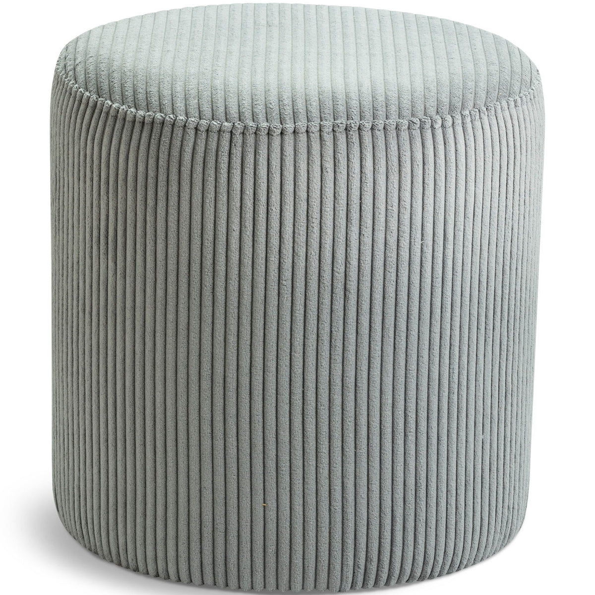 Roy - Round Microsuede Ottoman / Stool