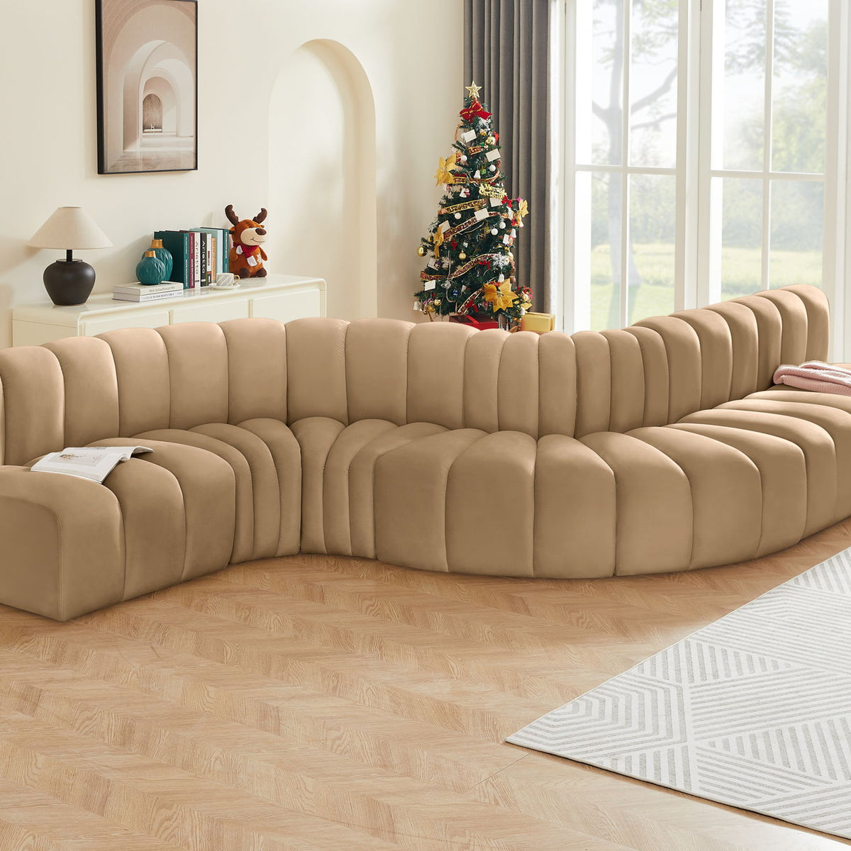 Arc - Velvet 7 Piece Modular Sofa