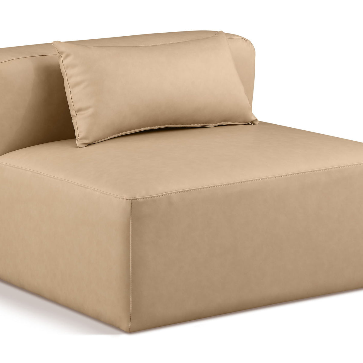 Cube - Armless Chair - Tan