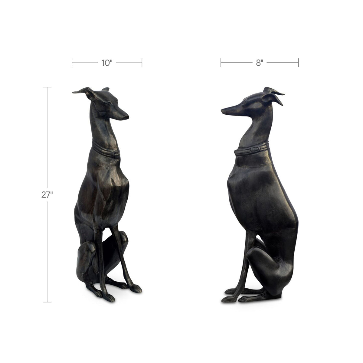 Duke Cast Aluminum Sculpture - Black