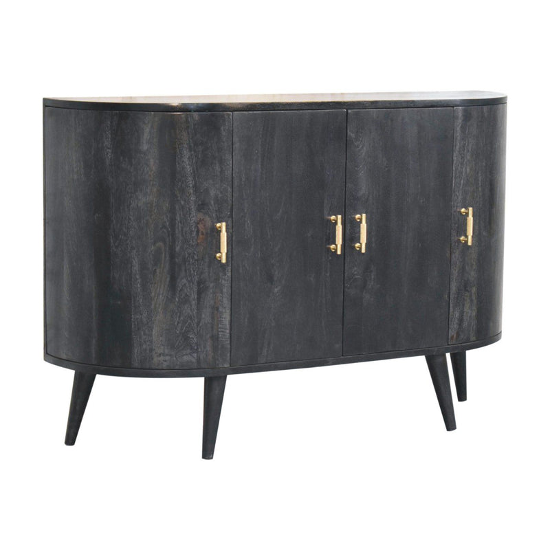 T Bar Quad Cabinet - Ash Black