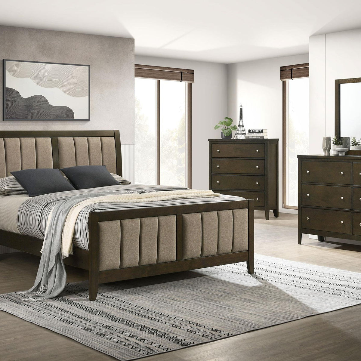 Wilkes 5-piece Eastern King Bedroom Set Dark Cocoa