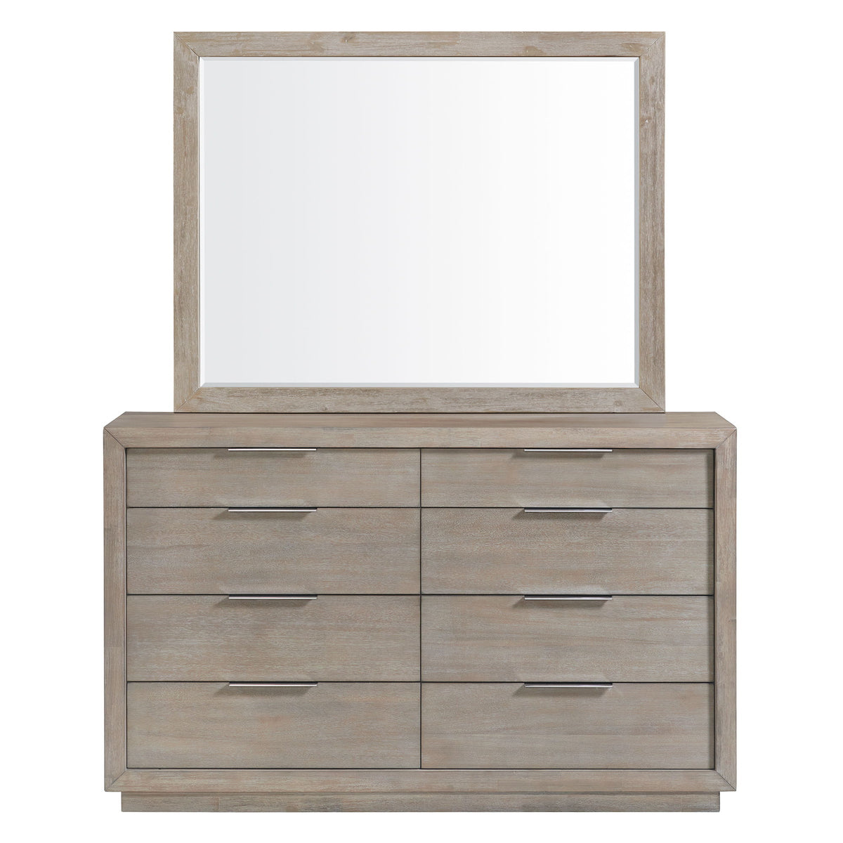Arcadia - Dresser & Mirror Set - Gray