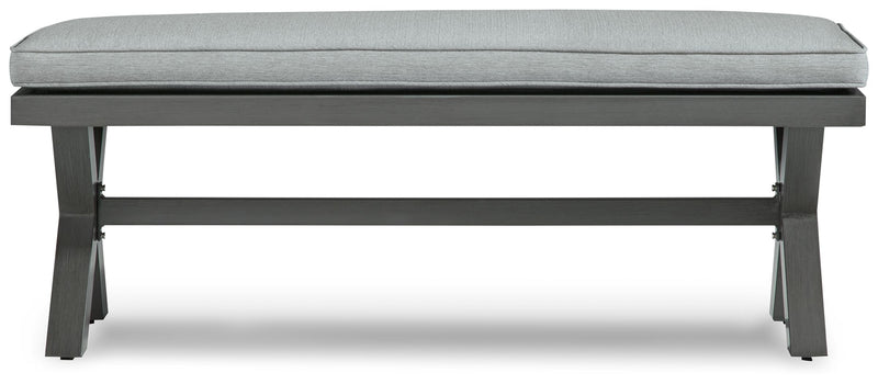 Elite Park - Bench With Cushion - Gray