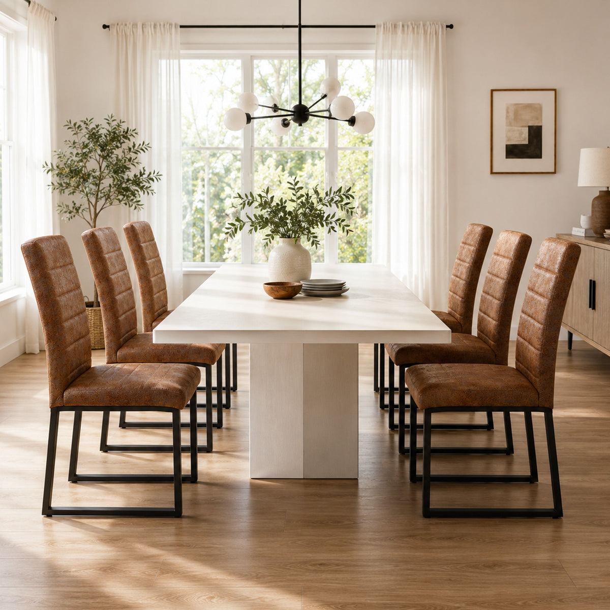 Oversized Square Design Dining Chairs For Home