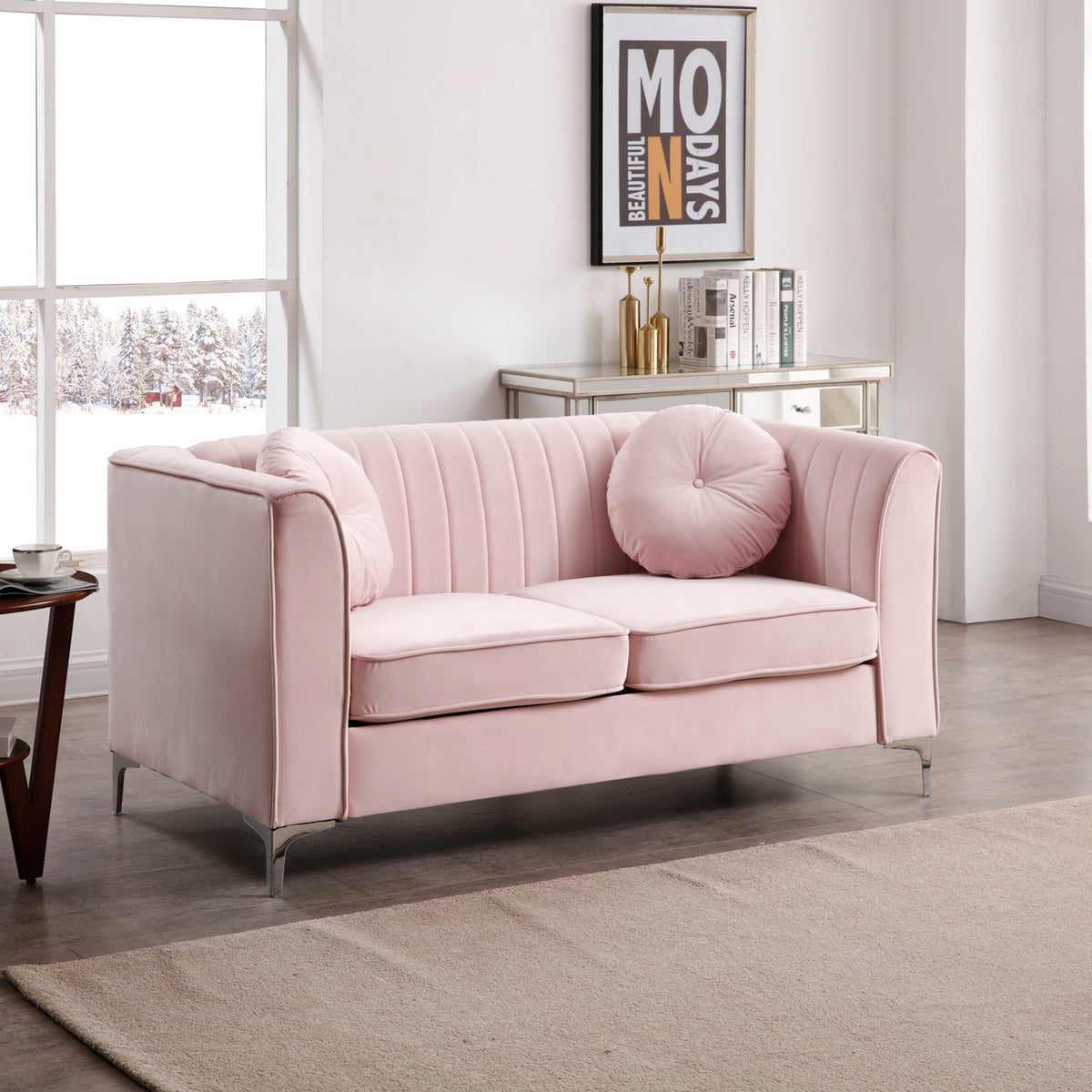 Delray - Micro Suede Loveseat