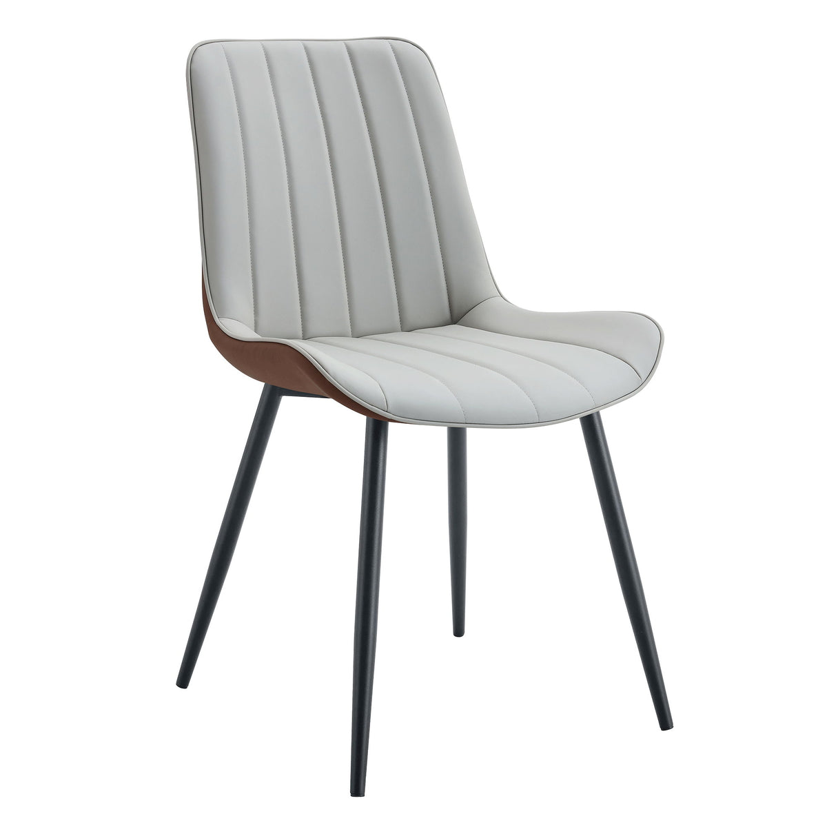 Modern Minimalist Dining Chair Set, Extended Seat Cushion