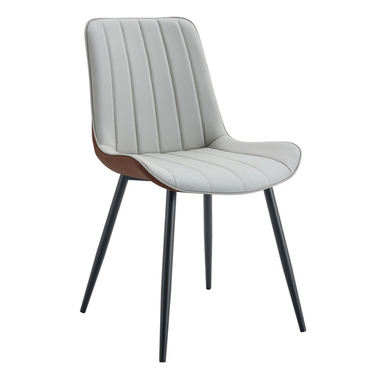 Modern Minimalist Dining Chair Set, Extended Seat Cushion