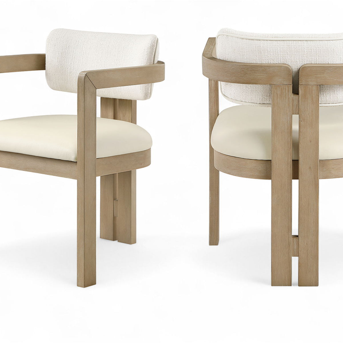 Ravina - Upholstered Dining Chair With Stained Natural Base (Set of 2)